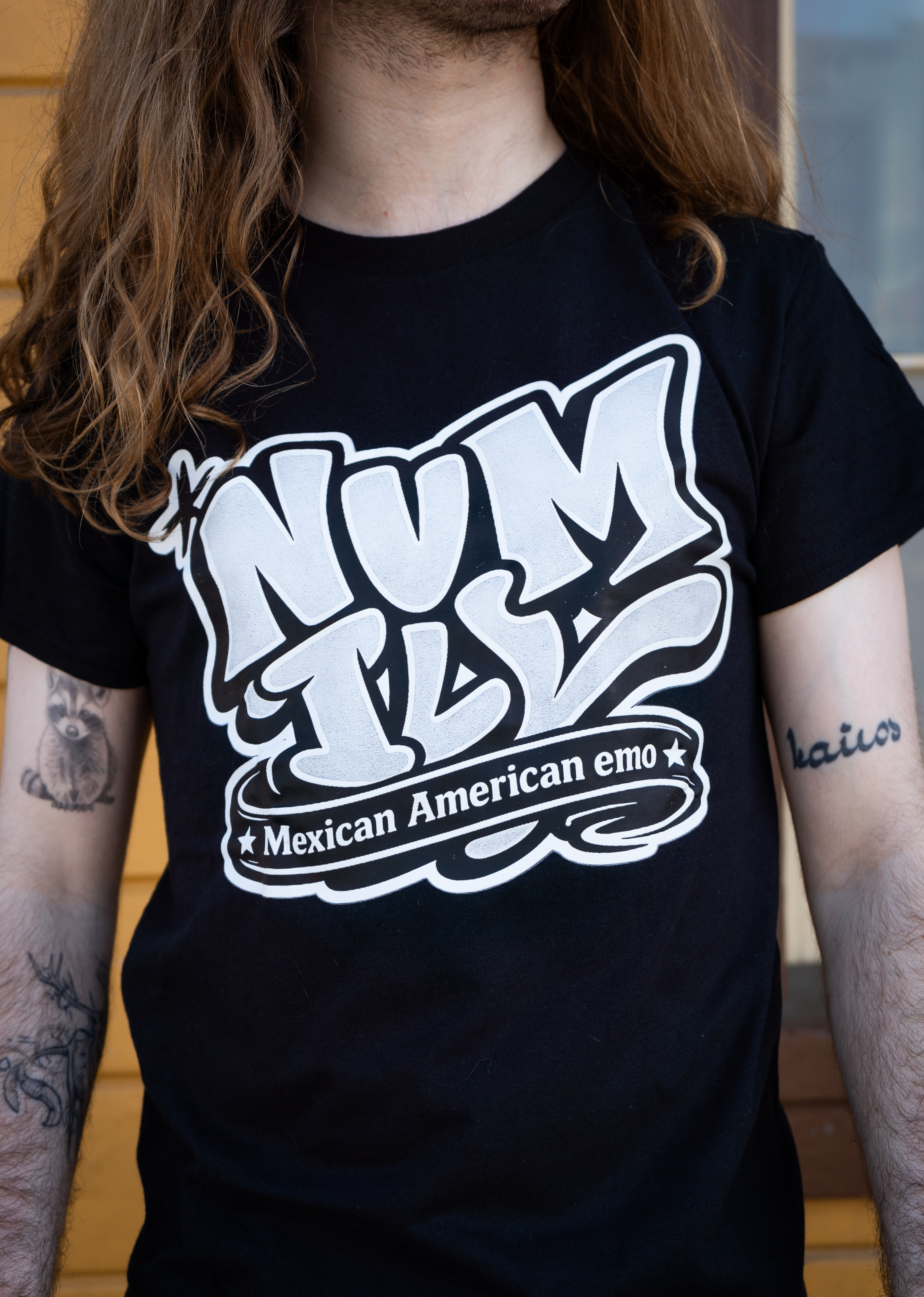NVM, ILY Mexican American Emo Tee — close-up detail